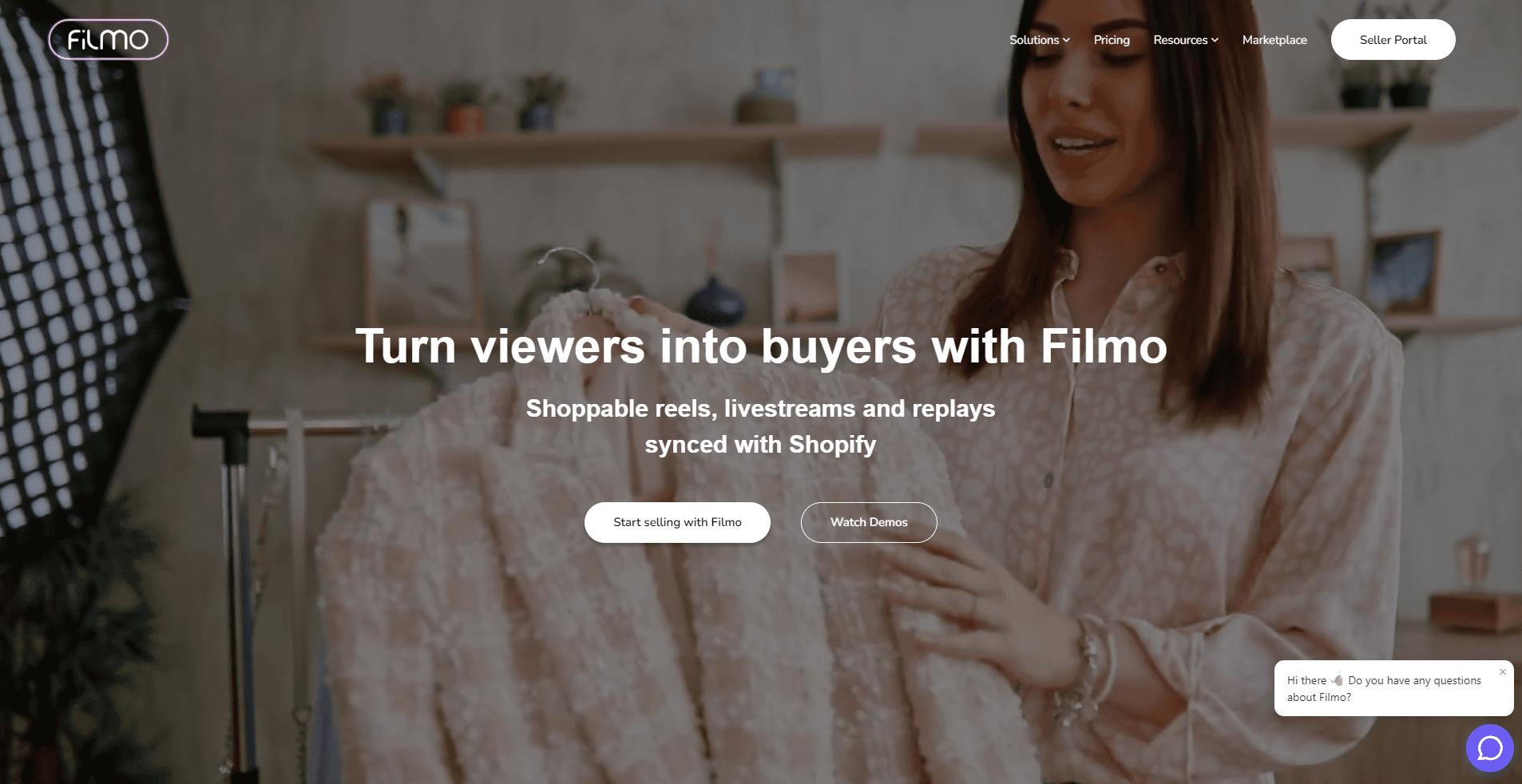 FILMO live shopping and social commerce platform