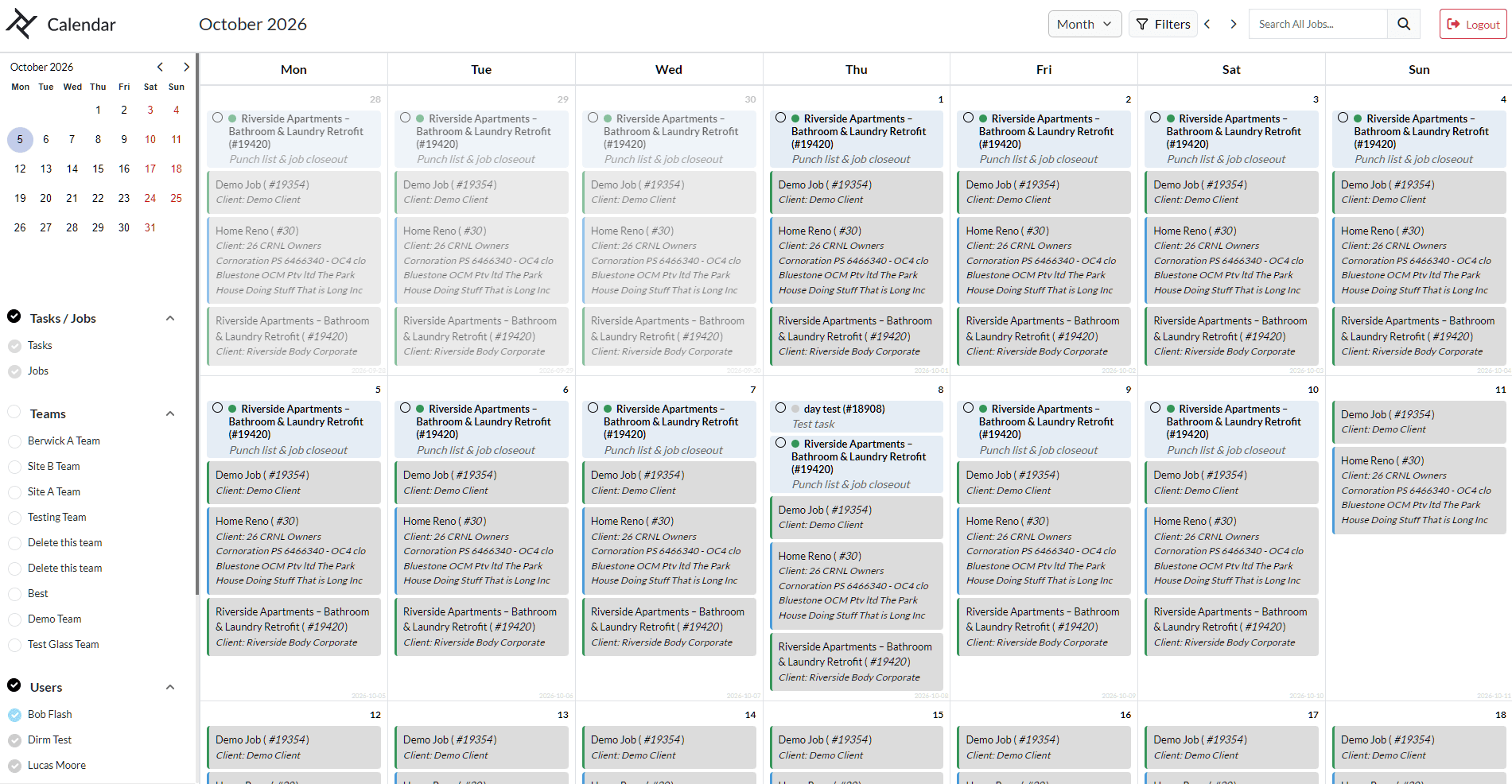 Trak Calendar scheduling and task management application
